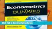 Full version  Econometrics For Dummies  For Kindle