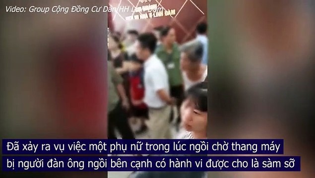 CLIP: Anh chàng có 'bàn tay hư' sàm sỡ cô gái mặc váy ngắn trong thang máy chung cư Linh Đàm