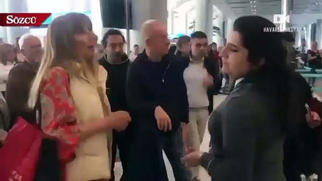 Uçağı rötar yaptı, personele küfür etti!