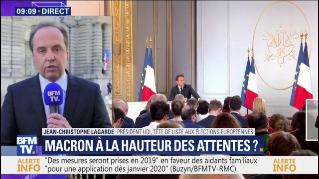 Jean-Christophe Lagarde (UDI) se dit déçu qu'Emmanuel Macron ait écarté le référendum d'initiative citoyenne