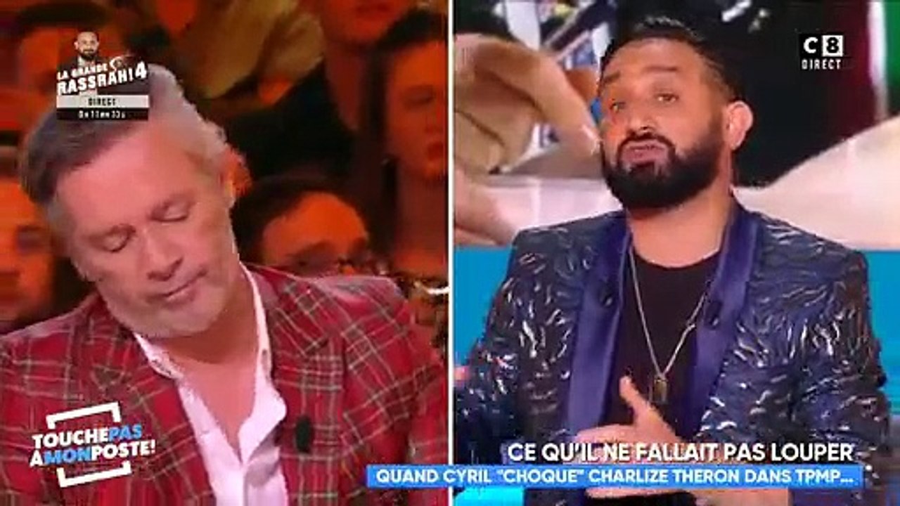 Après une séquence avec Charlize Theron, Cyril Hanouna s’adresse aux journalistes: "Ne vous occupez pas de nous!" - VIDEO