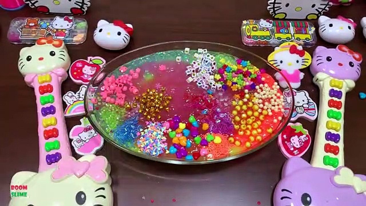 Special Series #PINK Hello Kitty Slime || Mixing Too Many Things Into Slime || Most Satisfying Slime