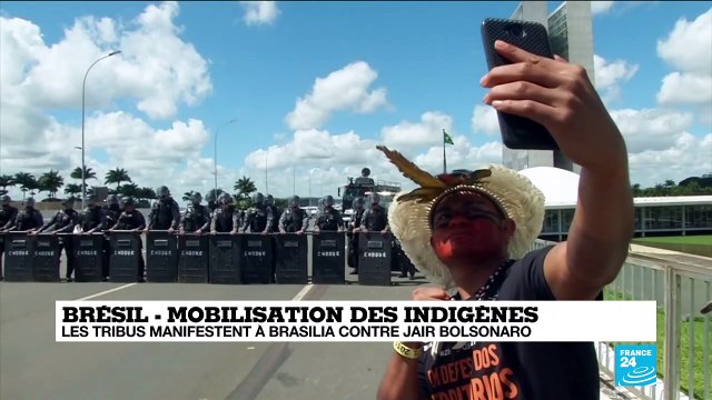Mobilisation des indigènes au Brésil : les tribus manifestent à Brasilia contre Jair Bolsonaro