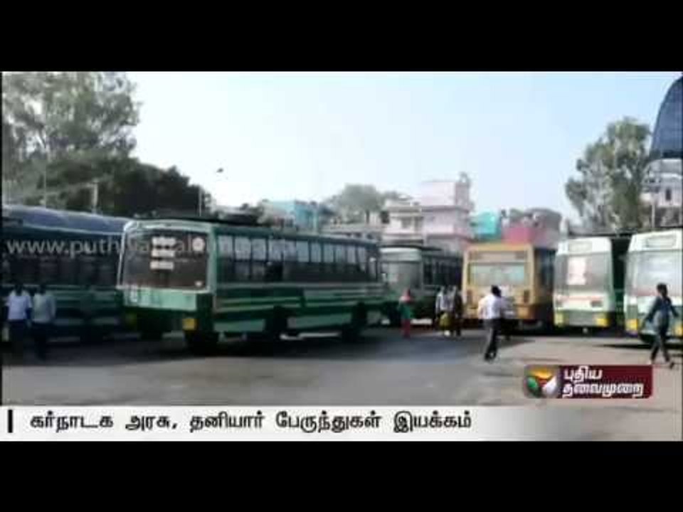 Cauvery issue: Buses from Tamil Nadu to Karnataka stopped due to protests