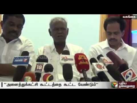 Senior leaders ask Jayalalithaa to convene all-party meeting on Cauvery issue