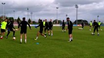 Entrenamiento del Sporting de Gijón