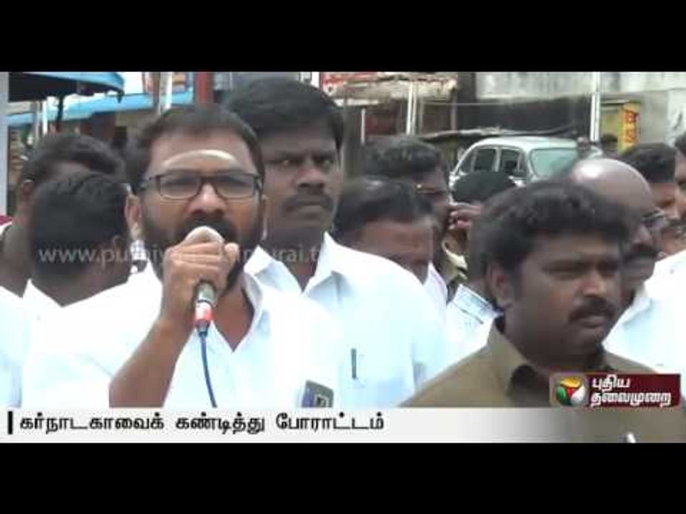 Cauvery issue: TN lorry owners protest against attack of Tamils in Karnataka