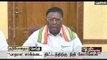 Puducherry chief minister Narayanasamy addressing reporters on his return from Delhi
