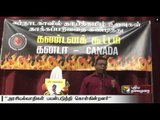 Demonstration staged against attack on Tamils in Canada