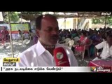 Powerloom workers protest demanding wages in Tiruppur