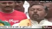 Kannada activists eat mud to protest against release of Cauvery water to TN
