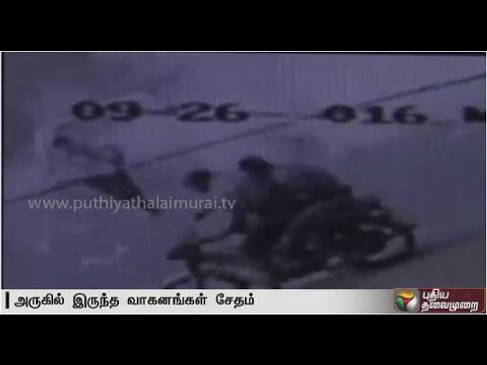 Explosion of car caught on CCTV camera in Uttarakhand