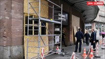 Gilets jaunes:  des commerces se barricadent au centre-ville de Strasbourg