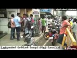 ADMK workers protest atop mobile tower to change candidate in Chennai 158th ward