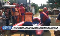 Luapan Sungai Ciliwung Rendam Permukiman Warga