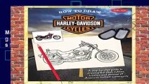 How to Draw Harley-Davidson Motorcycles: A step-by-step guide to drawing the steel, rubber,
