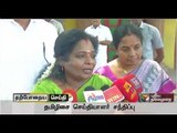 BJP's state unit president Tamilisai Soundararajan addressing reporters' queries in Chennai