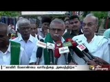 Protest across the state accusing the centre of favouring Karnataka in the Cauvery issue