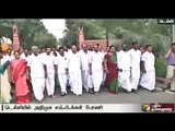 ADMK MPs led by Thambidurai take out rally from Parliament premises to the Prime minister's office