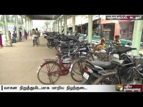 Bus stand used as two-wheeler parking in Cuddalore: Passengers complain