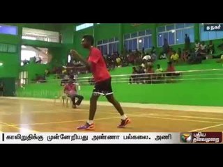 South Zone university badminton: Anna University team qualifies for quarterfinals