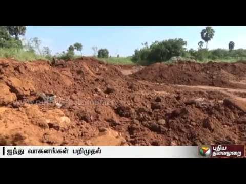 Revenue officials seize vehicles transporting smuggled brick earth