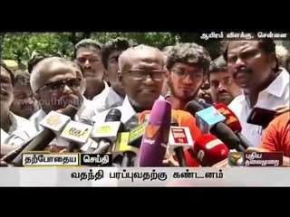 Jayalalithaa's health: D Pandian talks to journalists after Apollo hospital visit