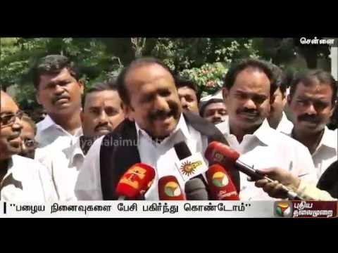 MDMK leader Vaiko meets TN Governor Vidyasagar Rao