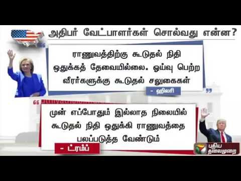US Presidential Elections : Opposing views of Hillary Clinton and Donald Trump