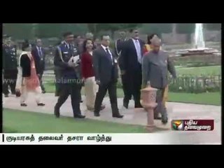 President Pranab Mukherjee greets nation on Dussehra