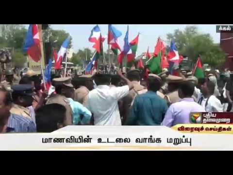 School girl's doubtful death: Dalit organisations protest in Dindigul