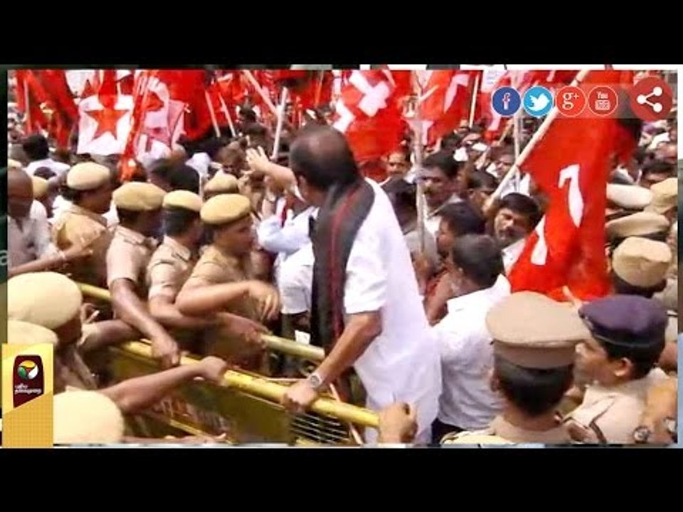 Live: Vaiko spearheads rail roko in Chennai central station over Cauvery issue