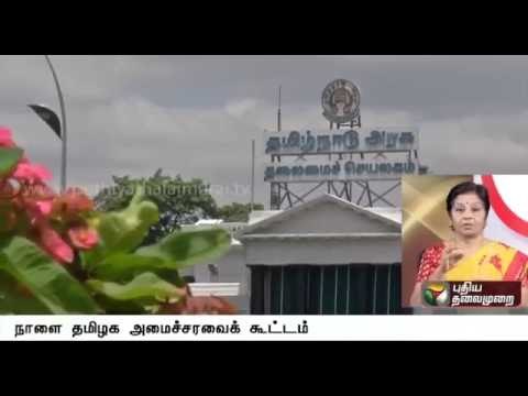 FM O Panneerselvam to chair cabinet meeting tomorrow