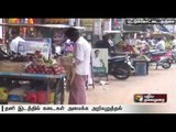 Road side shops that leaves commuters in distress in Thanjai due to upcoming Diwali festival