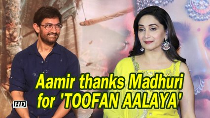 Aamir thanks Madhuri for working in 'Toofan Aalaya'