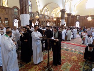 إقامة صلوات الجمعة العظيمة بـ مارجرجس في الفيوم