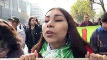 Estudiantes chilenos marchan en rechazo a leyes de Piñera