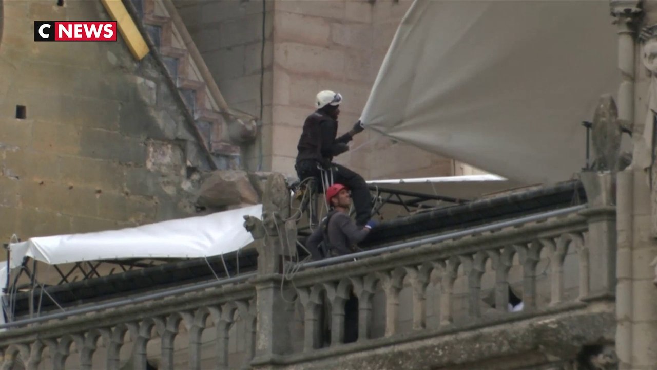 Notre-Dame : début des travaux pour sécuriser l...