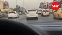 D-100’de makas atarak ilerleyen trafik magandası yakalandı