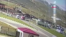 Bitlis'te 34 Kişinin Yaralandığı Kazanın Güvenlik Kamera Görüntüleri Ortaya Çıktı