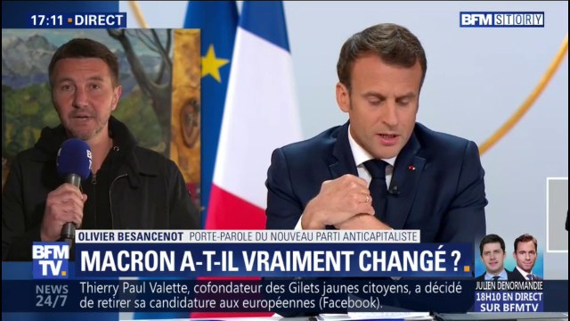 Olivier Besancenot (NPA) sur la conférence de presse du Président: Sur le fond, il n'y a rien