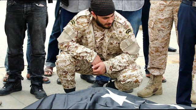 Libya funerals: Crowds mourn fallen fighters