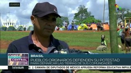 Brasil: indígenas siguen manifestándose por su derecho a la tierra