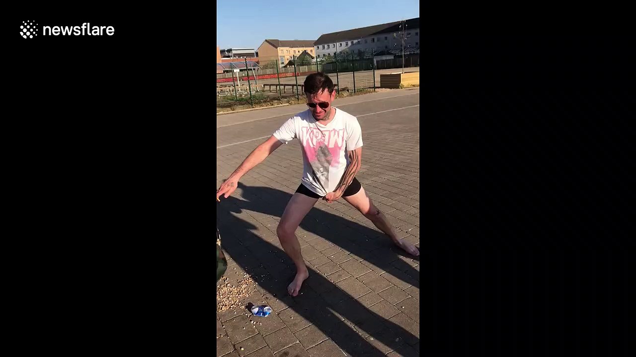 Man faceplants concrete trying to jump into Ipswich Dock