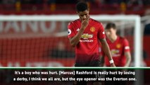 Rashford hurting after Manchester derby defeat - Solskjaer