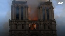 Las llamas envuelven la catedral de Notre Dame de París