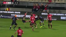 Super Rugby : Sevu Reece des Crusaders fait voler Kwagga Smith des Lions !