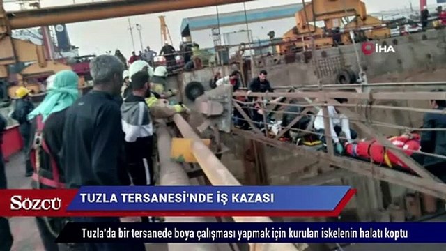 Tuzla Tersanesi’nde iş kazası