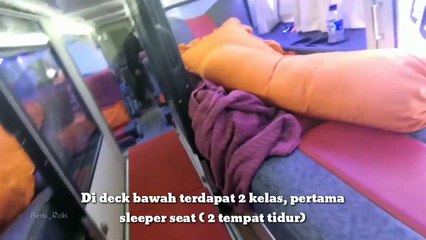 BUS INI ADA TEMPAT TIDURNYA.. Review singkat armada bis tingkat PO. Harapan Jaya