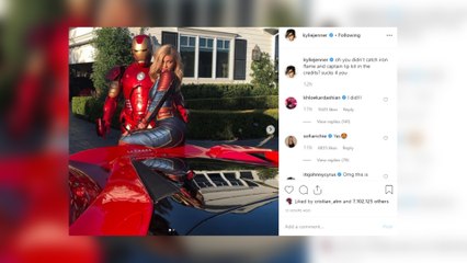 Kylie Jenner se disfraza con su marido de Los Vengadores